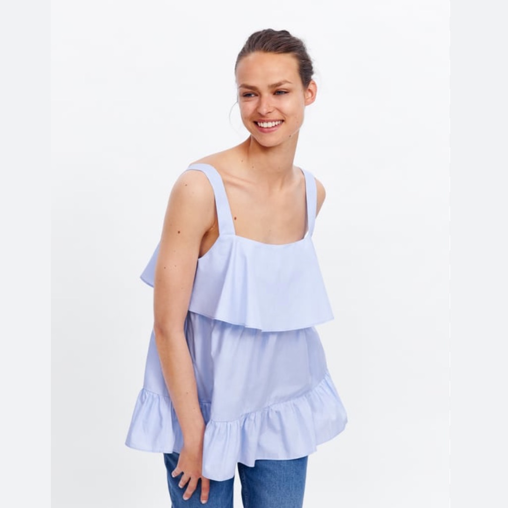 Ruffled Top.